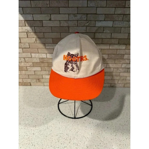 Hooters Hat Orange made in USA (123) - Picture 1 of 5